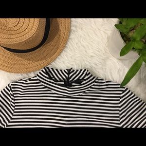 Modern mock neck dress